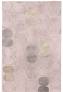 Judy Ross Hand-Knotted Custom Wool Tabla Outlined Rug dusty Pink/iron/smoke